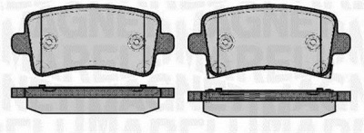 MAGNETI MARELLI 363916060690 -  Комплект тормозных колодок, дисковый тормоз